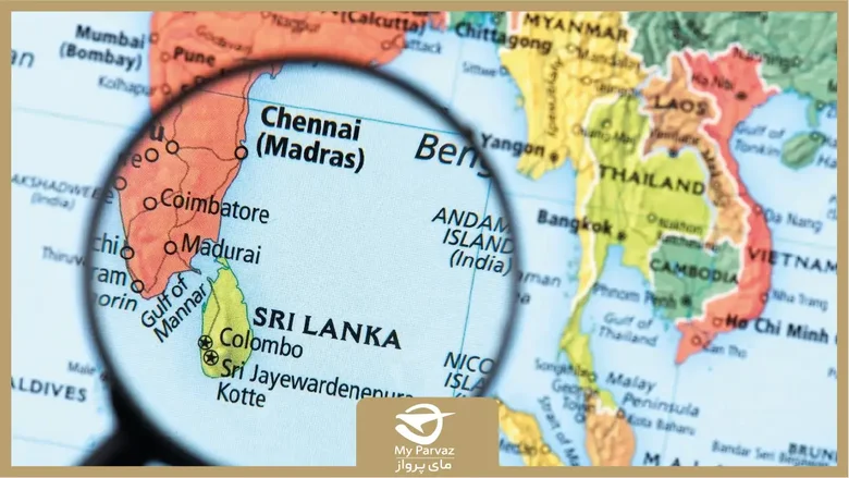 نقشه سریلانکا: آشنایی با جغرافیای این جزیره شگفت انگیز