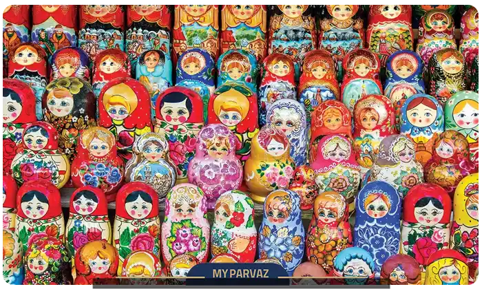عروسکهای صنایع دستی روسی